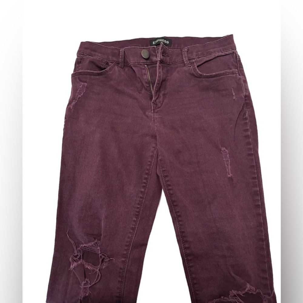 Express Womens Purple Denim